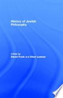 History of Jewish Philosophy