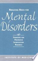 Reducing Risks for Mental Disorders image