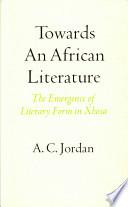 Towards an African Literature