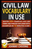 Civil Law Vocabulary in Use image