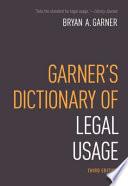 Garner's Dictionary of Legal Usage