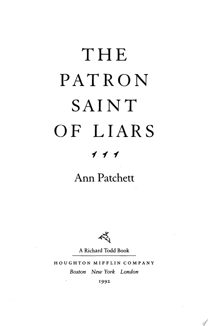The Patron Saint of Liars