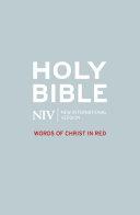 NIV Bible - Words of Christ in Red image