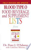 Blood Type O Food, Beverage and Supplement Lists image