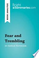 Fear and Trembling by Amélie Nothomb (Book Analysis)