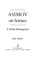 Asimov on Science
