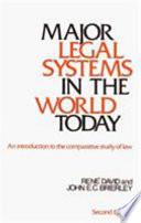 Major Legal Systems in the World Today