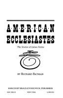 American Ecclesiastes