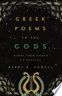 Greek Poems to the Gods