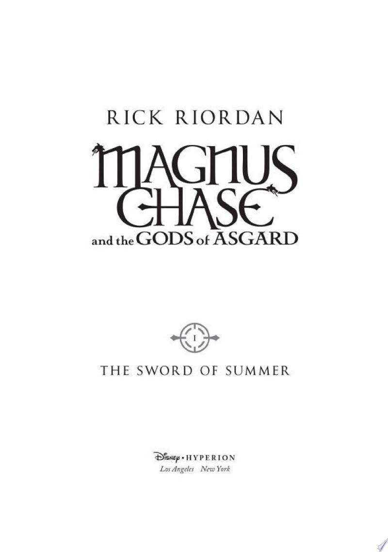Magnus Chase and the Gods of Asgard, Book 1: The Sword of Summer