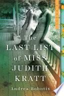The Last List of Miss Judith Kratt image