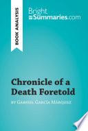 Chronicle of a Death Foretold by Gabriel García Márquez (Book Analysis) image