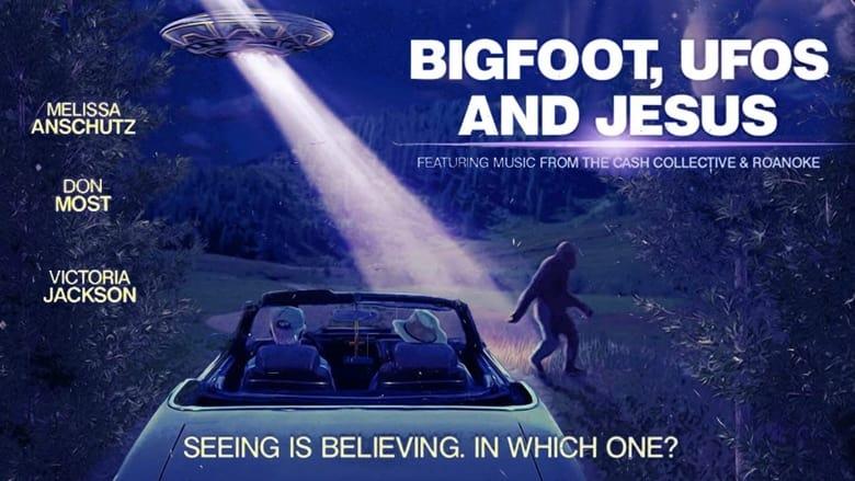 Bigfoot, UFOs and Jesus image