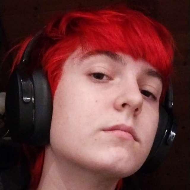 red profile photo